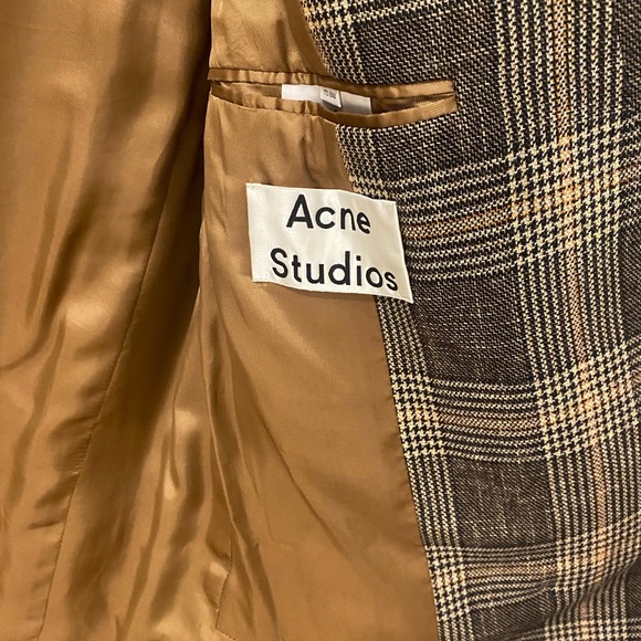Acne Studios double breasted plaid blazer - Picture 4 of 6